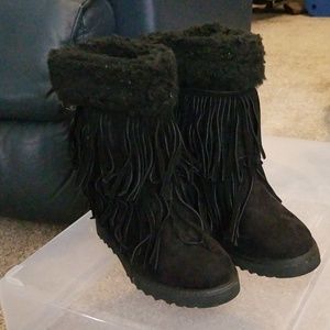 Madden girl Fringe booties